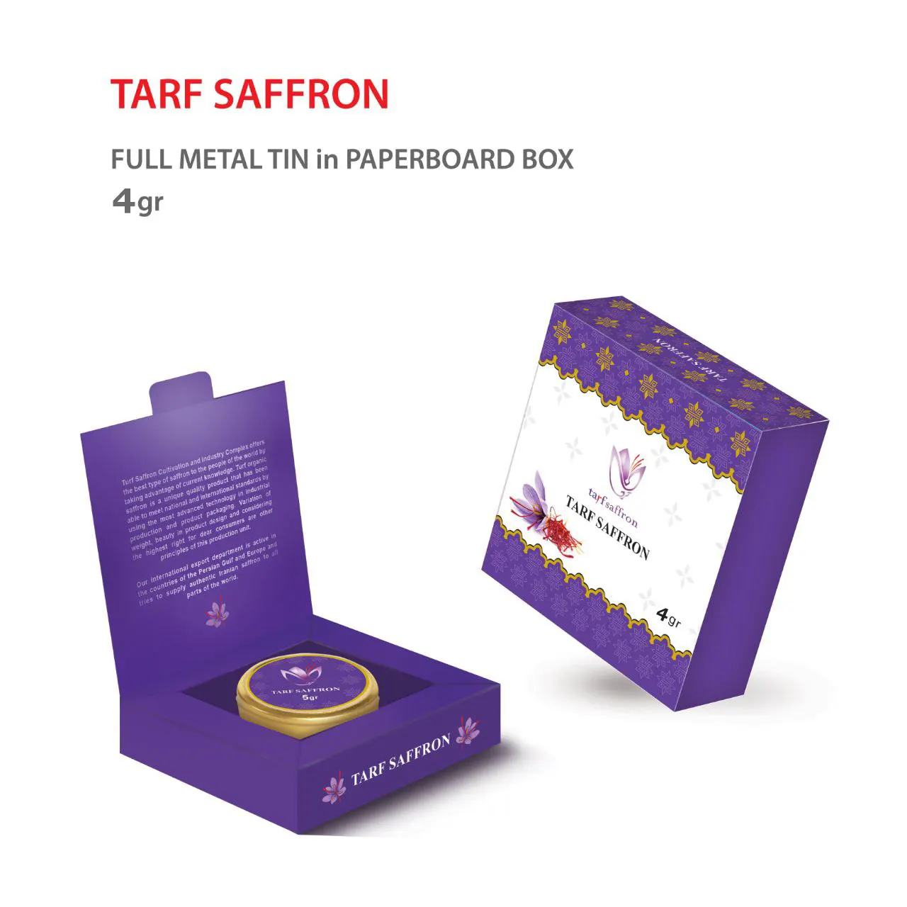 زعفران سوپر نگین 4 گرمی پک صادراتی